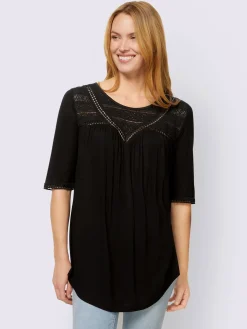 Linea Tesini T-Shirts<T-shirt détails en dentelle tendance