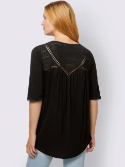 Linea Tesini T-Shirts<T-shirt détails en dentelle tendance