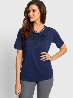 Fair Lady T-Shirts<T-shirt en dentelle 50% modal