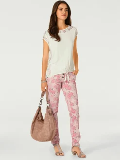 Linea Tesini T-Shirts<T-shirt en dentelle look romantique