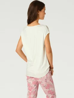 Linea Tesini T-Shirts<T-shirt en dentelle look romantique