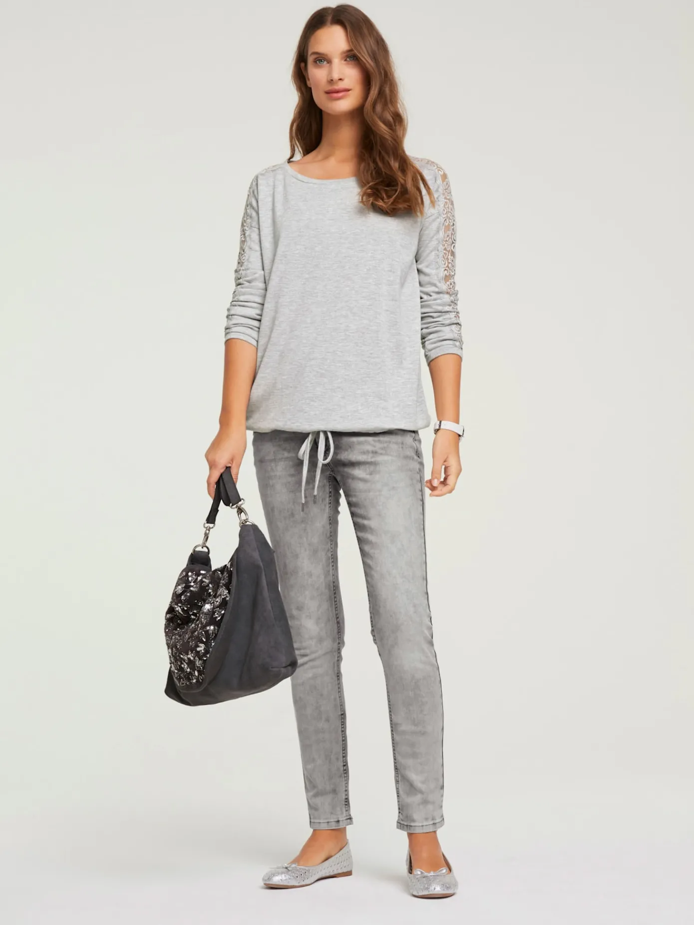 Linea Tesini T-Shirts<T-shirt en dentelle superbes empiècements en dentelle