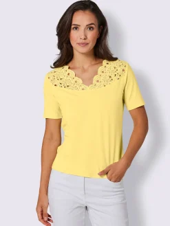 Creation L Tenues De Cérémonie|T-Shirts<T-shirt en dentelle ultra-doux avec modal