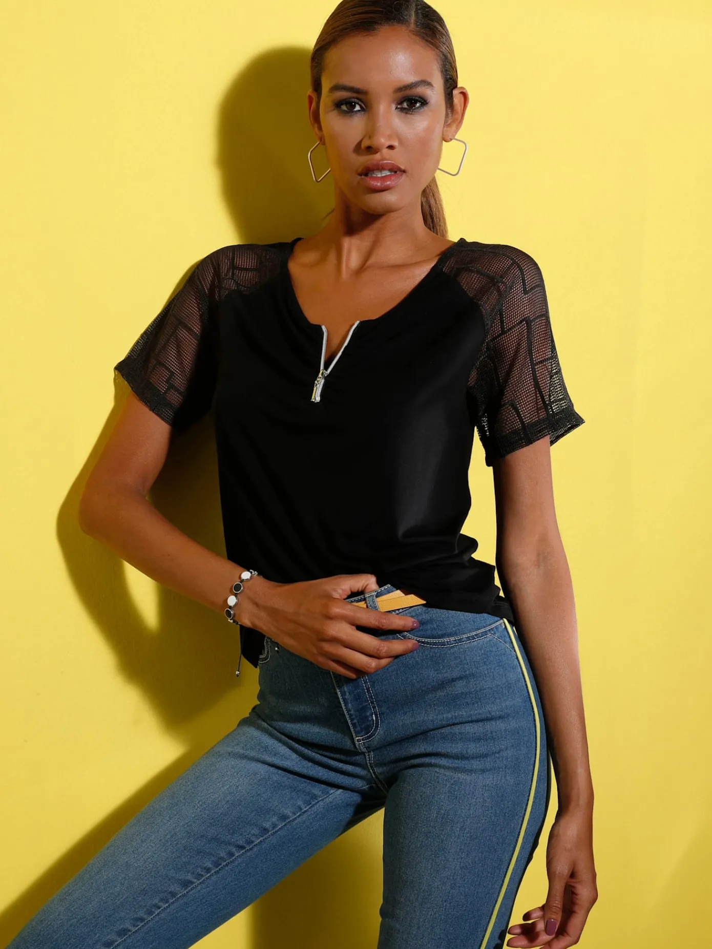 Creation L T-Shirts<T-shirt en dentelle viscose