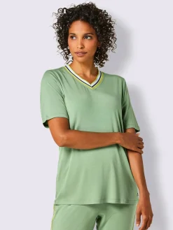 CREATION L PREMIUM Tenues De Détente<T-shirt en modal jersey fin