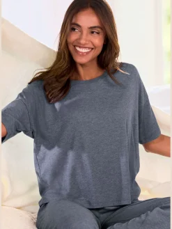 Vivance Dreams T-Shirts<T-shirt en tricot côtelé