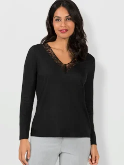 T-Shirts<T-shirt en v 50% coton