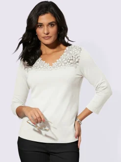 Creation L T-Shirts<T-shirt en v 48% modal