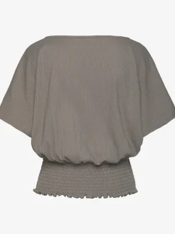 LASCANA T-Shirts<T-shirt en v fausse patte de boutonnage devant