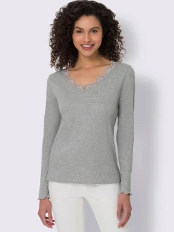 Linea Tesini T-Shirts<T-shirt en v look original et romantique