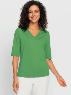 T-Shirts<T-shirt en v toucher doux et agréable