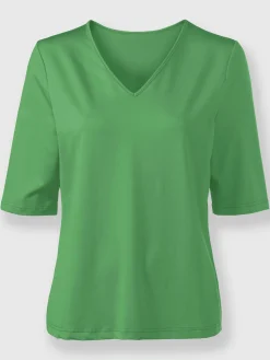 T-Shirts<T-shirt en v toucher doux et agréable