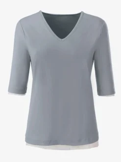 T-Shirts<T-shirt en v toucher doux et agréable