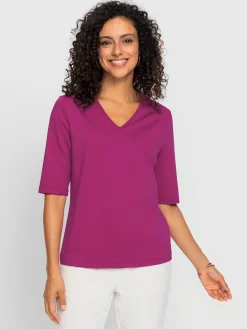 T-Shirts<T-shirt en v toucher doux et agréable