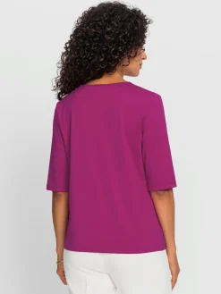 T-Shirts<T-shirt en v toucher doux et agréable