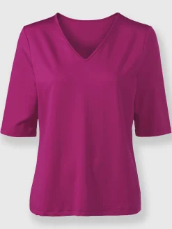 T-Shirts<T-shirt en v toucher doux et agréable