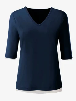 T-Shirts<T-shirt en v toucher doux et agréable