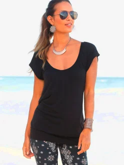 LASCANA T-Shirts<T-shirt en v t-shirt à manches courtes