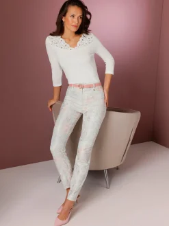 CREATION L PREMIUM T-Shirts<T-shirt en v ultra-doux avec modal