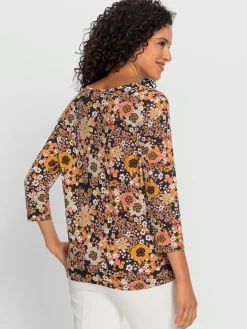 T-Shirts<T-shirt en v viscose