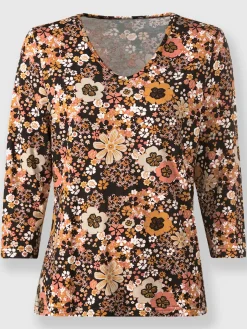 T-Shirts<T-shirt en v viscose