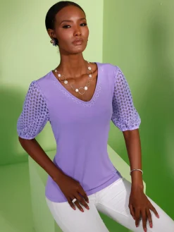 Creation L T-Shirts<T-shirt en v viscose