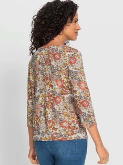 T-Shirts<T-shirt en v viscose