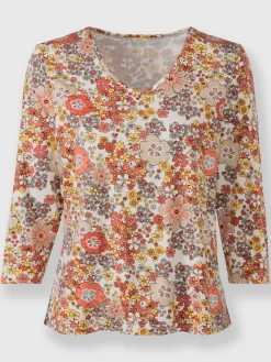 T-Shirts<T-shirt en v viscose