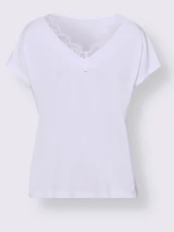 Linea Tesini T-Shirts<T-shirt en v viscose douce et fluide