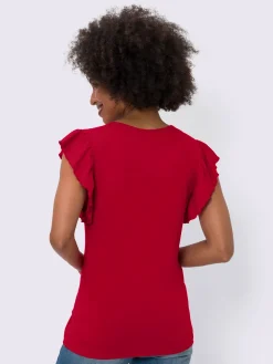 Linea Tesini T-Shirts<T-shirt en v viscose douce et fluide