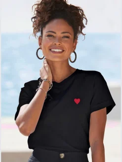 LASCANA T-Shirts<T-shirt encolure ronde