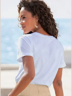 LASCANA T-Shirts<T-shirt encolure ronde