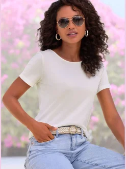 LASCANA T-Shirts<T-shirt encolure ronde