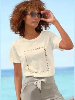 Elbsand T-Shirts<T-shirt encolure ronde avec bords côtes