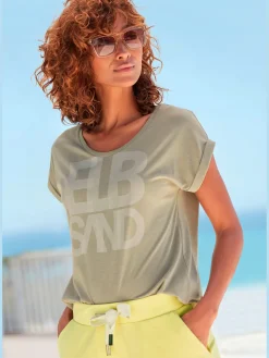 Elbsand T-Shirts<T-shirt encolure ronde dégagée