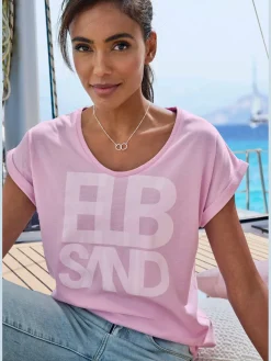 Elbsand T-Shirts<T-shirt encolure ronde dégagée