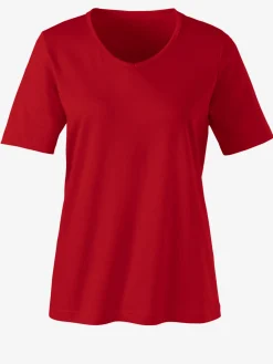T-Shirts<T-shirt femme simple confortable col v