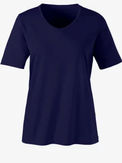 T-Shirts<T-shirt femme simple confortable col v