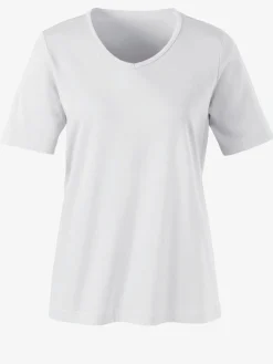 T-Shirts<T-shirt femme simple confortable col v