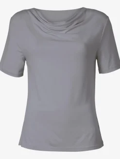 T-Shirts<T-shirt féminin élégant col bénitier