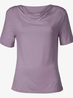 T-Shirts<T-shirt féminin élégant col bénitier