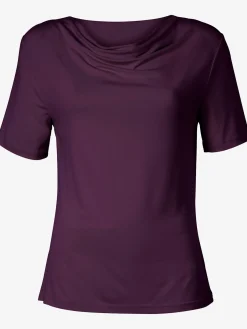 T-Shirts<T-shirt féminin élégant col bénitier