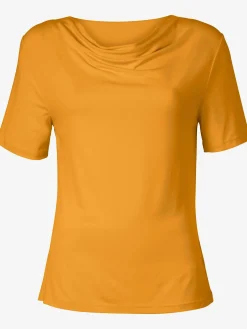 T-Shirts<T-shirt féminin élégant col bénitier