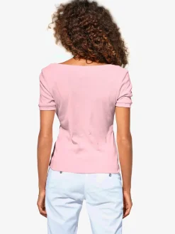 Linea Tesini T-Shirts<T-shirt grande encolure carrée