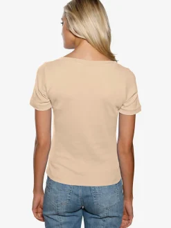 Linea Tesini T-Shirts<T-shirt grande encolure carrée