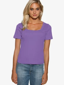 Linea Tesini T-Shirts<T-shirt grande encolure carrée