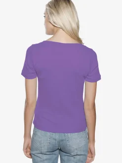 Linea Tesini T-Shirts<T-shirt grande encolure carrée