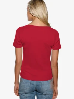 Linea Tesini T-Shirts<T-shirt grande encolure carrée