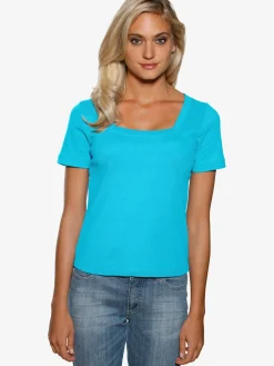 Linea Tesini T-Shirts<T-shirt grande encolure carrée