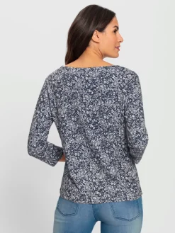 T-Shirts<T-shirt imprimé 50% coton et 50% modal